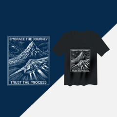 spaceship mountain t shirt design