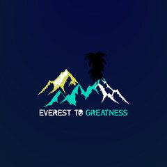 Everest to greatness T-shirt design