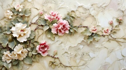 Luxurious Floral Marble: Enhance Your Home with Sophisticated Elegance