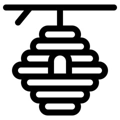 beehive icon, simple vector design