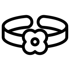 bracelet icon, simple vector design