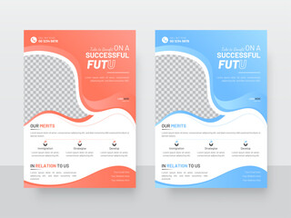 A4 business flyer template, professional & modern flyer design.