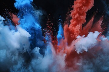 Colorful Explosion of Paint Powder A Monthly Art Event Inspiration Generative AI