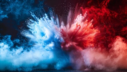 Colorful Explosion of Fireworks in the Sky Generative AI