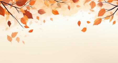 Autumn leaves maple leaves background.  - obrazy, fototapety, plakaty