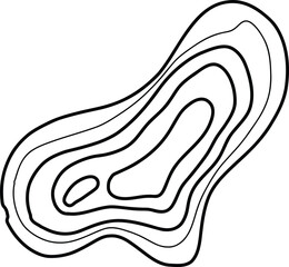 Fototapeta premium Topographic Map Lines