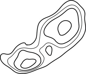 Topographic Map Lines