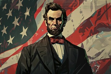 Abraham Lincoln's Presidential Portrait Generative AI
