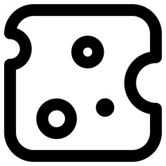 cheese icon, simple vector design