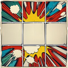 comic panel explosion