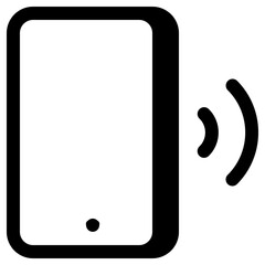 connecting phone icon, simple vector design