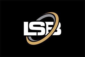 LSB creative letter logo design vector icon illustration	