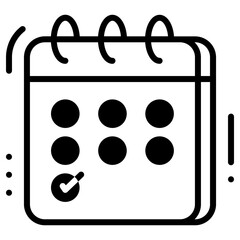 deadline icon, simple vector design