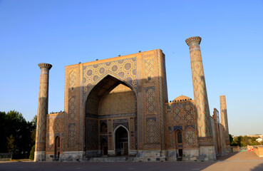 Madrasa Ulugh Beg in Samarkand, Uzbekistan