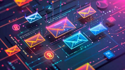 engaging the digital audience through strategic email marketing campaigns and analytics. ai generated