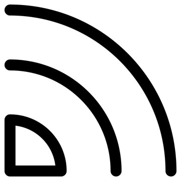 feed icon, simple vector design