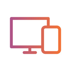 computer gradient icon