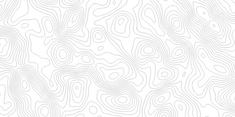 Obraz premium Black and white lines seamless Topographic map patterns, topography line map. Vintage outdoors style. The stylized height of the topographic map contour in lines and contours isolated on transparent.