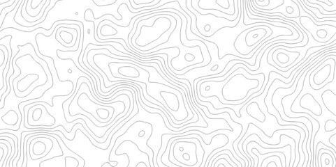 Obraz premium Black and white lines seamless Topographic map patterns, topography line map. Vintage outdoors style. The stylized height of the topographic map contour in lines and contours isolated on transparent.