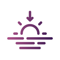 sunset gradient icon