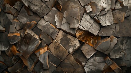 Abstract geometric pattern of stone textures. rustic and modern design. background for creativity and art projects. AI
