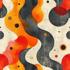 Obraz premium abstract colorful design seamless tile as background and to fill areas in soft colors, ai generated