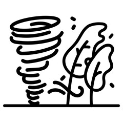 hurricane icon, simple vector design