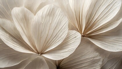 Beige transparent leaves with natural texture as natural، Nature abstract of flower petals. 