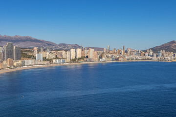 Fototapeta premium Benidorm, Spain -January 8 2024 