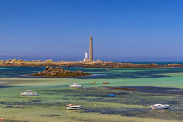 Virgin Island Lighthouse (Phare de Lile Vierge), Plouguerneau, Finistere, Brittany, France