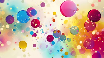 Watercolor background with multicolored circles. Abstract watercolor background.