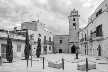 Santa Maria la Veterana church (XI century) in the Bitetto town, Bari province, Puglia region,...