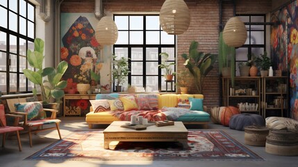 interior design inspiration: how to find and use the best sources for your project, how to solve common problems and avoid mistakes in your project. - obrazy, fototapety, plakaty