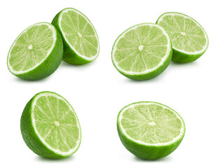 Fresh organic lime isolated