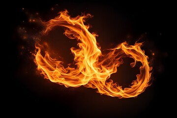 Fototapeta premium burning fire