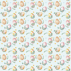 seamless pattern with flowers