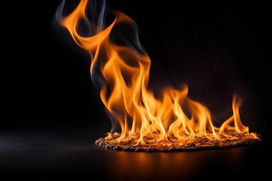 burning fire