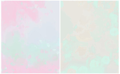 Fototapeta na wymiar Trendy Abstract Painted Background. Layouts with Irregular Brush Strokes Creating an Abstract Artistic Surface. Pink and Blue Stains and Splashes on a Rough Warm Gray Background. No text. RGB.