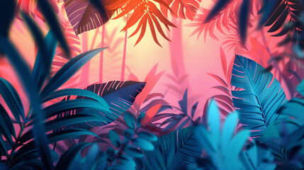 Utilize a mix of illustrator techniques and 3D animation to create a captivating backdrop background