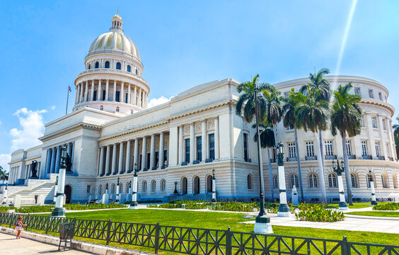 El Capitolio, or the National Capitol Building (Capitolio Nacional de La Habana). Havana, the capital of Cuba.
