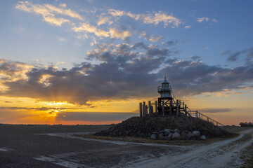 Blokzijl lighthouse, Flevoland, The Netherlands