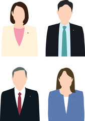 人物シルエット⑰