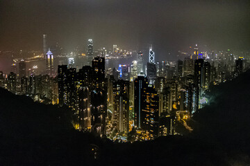 Skyline Splendor: Tai Ping Shan's Towering Cityscape, Hong Kong