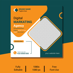 Digital business marketing banner for social media post 