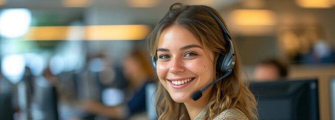 Diverse Team of Customer Service Representatives Working Together in a Call Center Office Environment