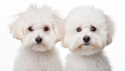 2匹のマルチーズ