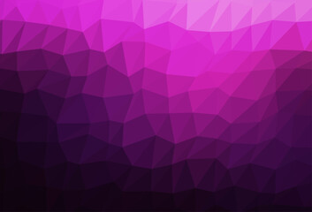 Dark Pink vector shining triangular template.