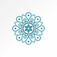 Logo design graphic concept creative premium abstract vector stock sign anatolian culture wool carpet motif design Related interior oriental beautiful