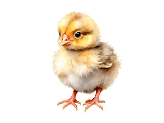 Obraz premium Cute chick, easter, png illustration watercolor on transparent background, for your print, postcard design, t-shirt design