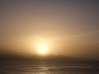 Sunset in Canary islands, Spain